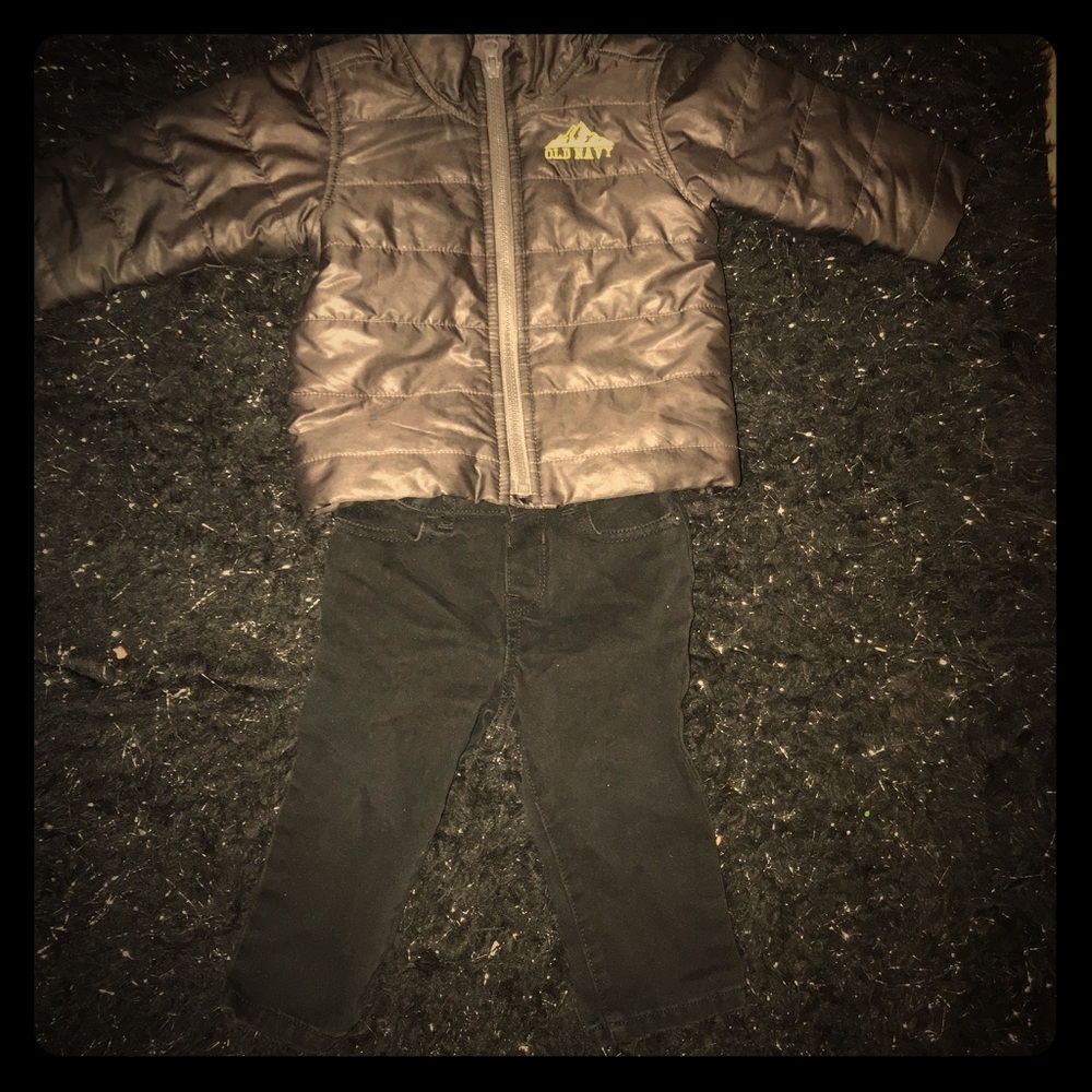 Jacket and jeans